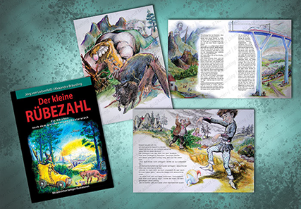 ILLUSTRATION |  Rübezahl, eine moderne Erzählung von Jörg v. Liebenfelß, Kinderbuch, Bilderbuch