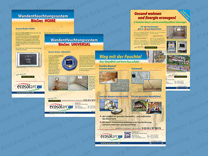 Flyer, Infoblätter | Firma für Mauerentfeuchtungssysteme