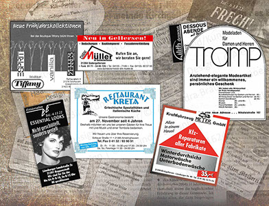 ANZEIGEN 2 | Anzeigen für verschiedene Kunden - auch in Verbindung mit den Zeitungen Gellersen aktuell und Heidespiegel