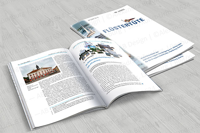 Covergestaltung und Layout von Printprodukten aus dem Verlagswesen: Jubiläumsbroschüre eines national agierenden Sportvereins