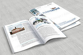 Covergestaltung und Layout von Printprodukten aus dem Verlagswesen: Jubiläumsbroschüre eines national agierenden Sportvereins