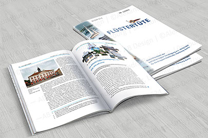 Covergestaltung und Layout von Printprodukten aus dem Verlagswesen: Jubiläumsbroschüre eines national agierenden Sportvereins